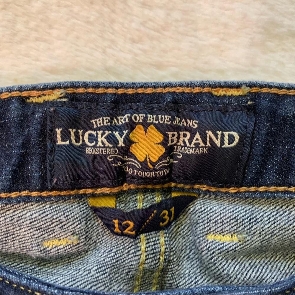 Lucky Brand Lola Skinny Jeans Dark Wash Sz 12/31 - Picture 3 of 13